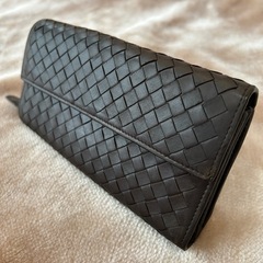 ボッテガヴェネタイントレチャートロングウォレット二つ折り長財布ボ...