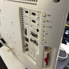 美品　シャープ 液晶テレビ 22インチ ホワイト LC-22K20 AQUOSの画像