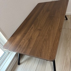ニトリ⭐︎折りたたみテーブル⭐︎ローテーブル⭐︎美品⭐︎シェルフィ2 9045MBRの画像