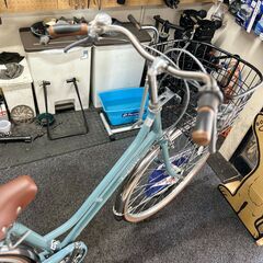 【新車】コスパ🙆６段ギア、オートライト、音鳴りしにくいブレーキ、ステンレスパーツ多用27インチママチャリ！の画像