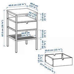 【IKEA】サイドテーブルNORDKISA ノールドシーサ　　の画像