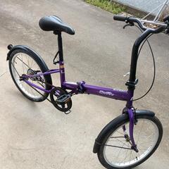 20%値下げ　20インチ折りたたみ自転車　バイオレットの画像