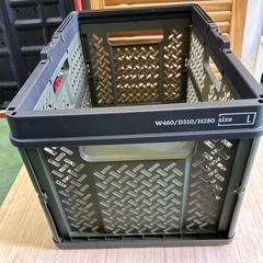 【済】天馬 折りたたみバスケット カーキの画像