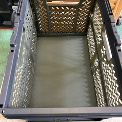 【済】天馬 折りたたみバスケット カーキの画像