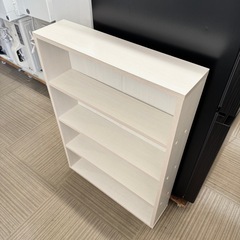 【超美品‼️】アイリスオーヤマ 60cm幅コミックラック 本棚 多目的棚 木目調ホワイト♪の画像