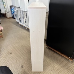 【超美品‼️】アイリスオーヤマ 60cm幅コミックラック 本棚 多目的棚 木目調ホワイト♪の画像