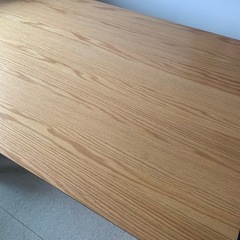 【新品】木製ダイニングテーブル 天然木 4人用 ナチュラル リビングテーブル 長さ120cm/幅80cm/高さ74cmの画像