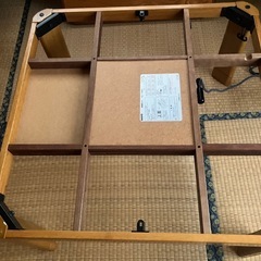 天然木家具調こたつ　継脚つき　の画像