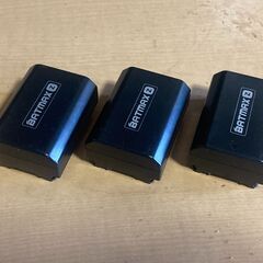SONY NP-FZ100互換バッテリー３本 中古