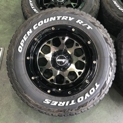 レイズ DAYTONA M9  16x7.0J 5/114.3  オープンカントリー R/T  225/70R16  中古 ４本の画像
