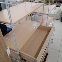 ★ジモティ割あり★  ラック ライトブラウン H180×D41.5×W84 クリーニング済み HJ6540の画像