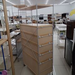 ★ジモティ割あり★  ラック ライトブラウン H180×D41.5×W84 クリーニング済み HJ6540の画像