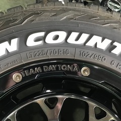 レイズ DAYTONA M9  16x7.0J 5/114.3  オープンカントリー R/T  225/70R16  中古 ４本の画像