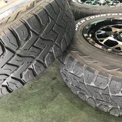 レイズ DAYTONA M9  16x7.0J 5/114.3  オープンカントリー R/T  225/70R16  中古 ４本の画像