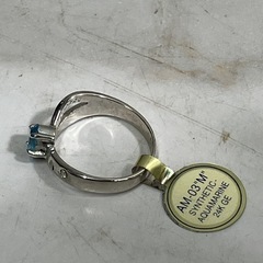 Y2506-505 アクアマリン リング 15号 中古の画像