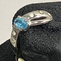 Y2506-505 アクアマリン リング 15号 中古の画像