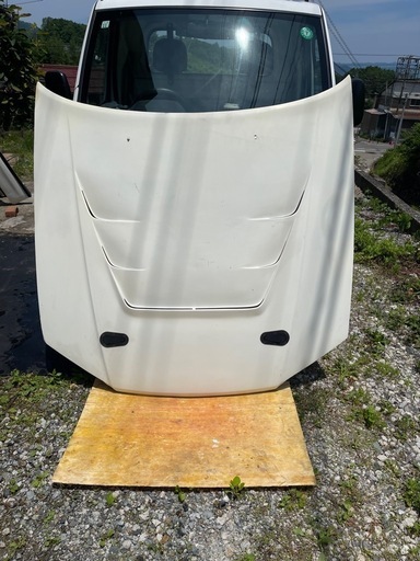 R34 スカイライン ダクト付きFRPボンネット 未塗装白ゲル