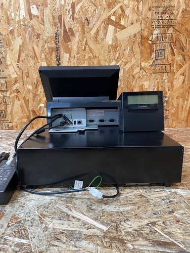C(7331）カシオ タッチスクリーンターミナル V-R200-BD-J レジ タッチパネル 動作品 CASIO 説明書あり 鍵２個 