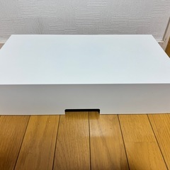 【取引確定】IKEA ELLOVEN エロヴェン モニタースタンド 引き出し付きホワイトの画像