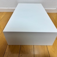 【取引確定】IKEA ELLOVEN エロヴェン モニタースタンド 引き出し付きホワイトの画像