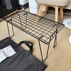 【超美品‼️】定価2,990円♪ ニトリ 折りたたみ アウトドアラック NJL 収納バッグ付き♪の画像