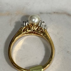 Y 2506-506 パール リング 14号 中古の画像