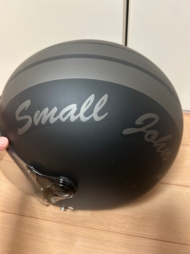 未使用品スモールジョン ジェットヘルメット シルバーミラーシールド付き