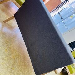 2人がけ ソファ 布張り ファブリックソファ グレーの画像
