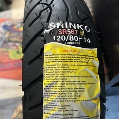 新品バイク用タイヤ　120/80-14