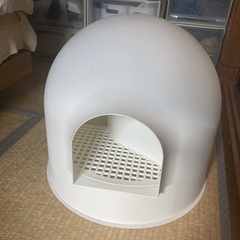 【大幅値下げ中！】Pidan　可愛い　かまくら　猫トイレ（ほぼ新品）仙台市青葉区　手渡しの画像