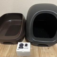 猫トイレ2個＆ペットカメラ