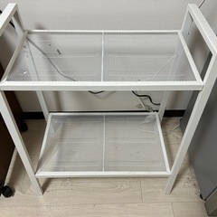 【IKEA製】レンジラック／収納棚（約1年使用）※引取限定
