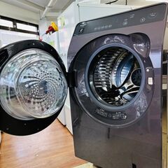 SHARP シャープ ドラム式電気洗濯乾燥機 ES-K10B-TL 10kg 2023年製 リッチブラウンの画像