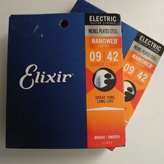 【新品未開封】ギター用エリクサー弦09-42　2セット