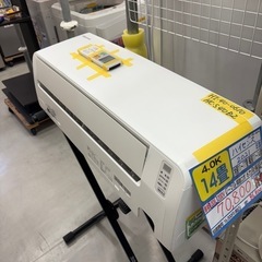 値下げしました‼️※クリーニング待ち【ハイセンス／エアコン4.0k】【2021年製】【14畳用】【６ヶ月保証】【取付可】【管理番号12006】AC管理番号HI-40-0610 桒の画像