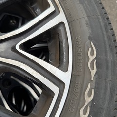 ハイエース　17インチ　トーヨータイヤ　TOYO H20 PREMIXアルミホイールのセットの画像