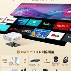 最終価格！定価10999円の限定1名大特価⭐️ 新品未使用品✨️ プロジェクター 小型 天井投影 180°回転 ミラリングの画像