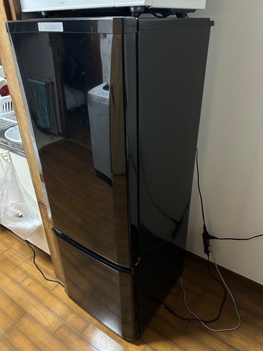 三菱 ミツビシ 2ドア冷凍冷蔵庫MR-P17C-B 2018年製 168L 動作確認済　動作不良時返品可能！　