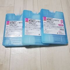 【保冷剤 ハードタイプ 500g × 3個セット】