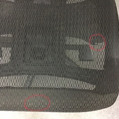 オフィスチェア ニトリ ZHT T703LS ヘッドレスト付きメッシュ張りデスクチェア 肘置き、背もたれ可動の画像