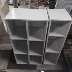 0631【1点100円→50円】カラーボックス 木目 3段の画像