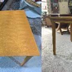 C20★大塚家具 ダイニングテーブル★ダイニング5点セット ナチュラル タモ材 W140cm チェア2色 食卓 リビングの画像