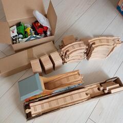 きかんしゃトーマス 木製レールシリーズ パーシー＆ハロルド レスキューセットの画像