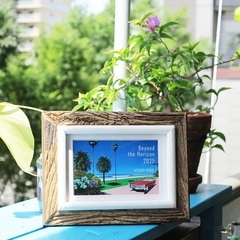 永井博ポストカードのオリジナル額装＋ポストカード1枚付の画像