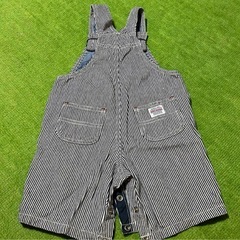 ミキハウス　デニムサロペット　７０〜８０サイズ　ブランドの画像