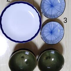 中皿､大皿､小鉢､醤油皿､焼酎グラス､湯呑みの画像