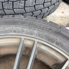 DUNLOP スタッドレス タイヤ アルミホイール WM02 165/55R15 ダンロップ ウィンターマックス WINTER MAXX の画像