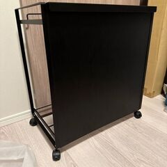 TOWER　山崎実業 3分別ダストワゴン　目隠し付き