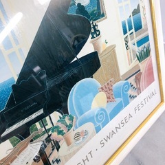 アート 絵画 トーマスマックナイト SWANSEA FESTIVAL額入り 額装 風景画 ポスターの画像