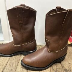 レッドウィング ペコスブーツ 1114 US 9 1/2 ワイズD ブラウン REDWING 06年製 刺繍羽根タグ ファクトリーセカンド 札幌市 白石店の画像